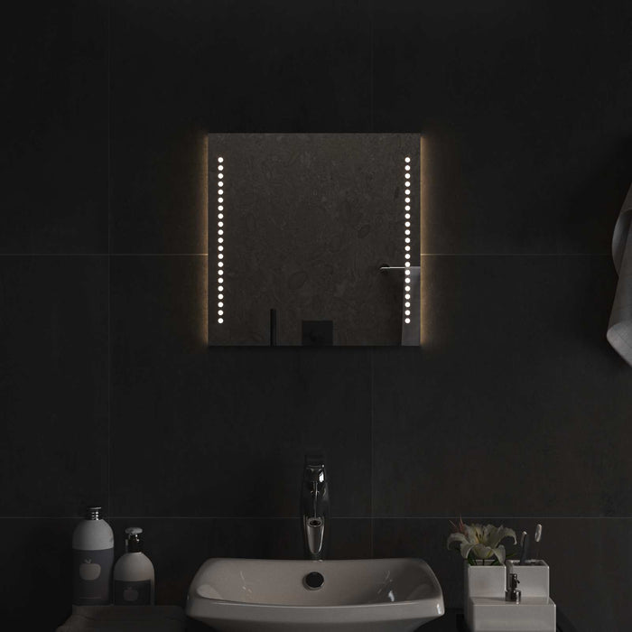 Oglindă de baie cu LED Transparent 40 x 40 cm sticlă securizată WALTI