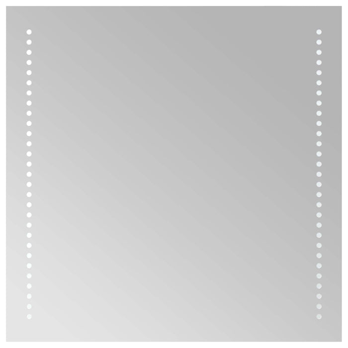 Oglindă de baie cu LED Transparent 50 x 50 cm sticlă securizată WALTI