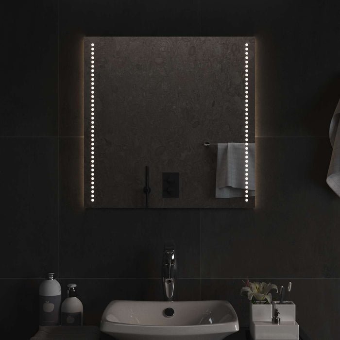 Oglindă de baie cu LED Transparent 60 x 60 cm sticlă securizată WALTI