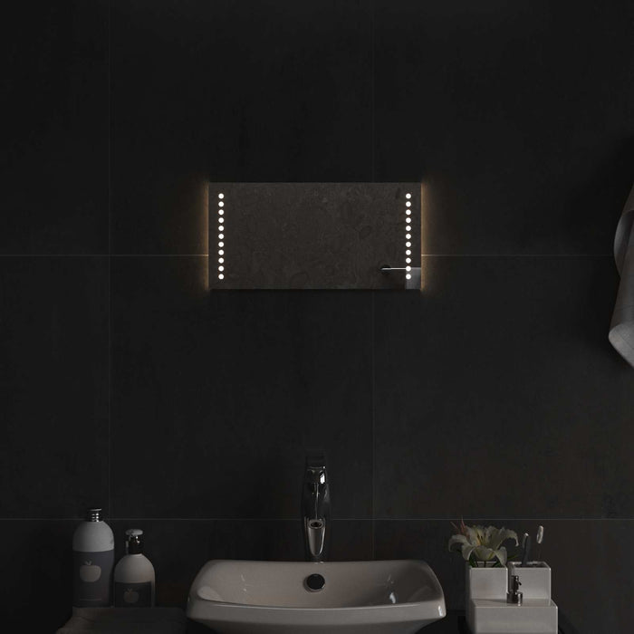 Oglindă de baie cu LED Transparent 40 x 20 cm sticlă securizată WALTI