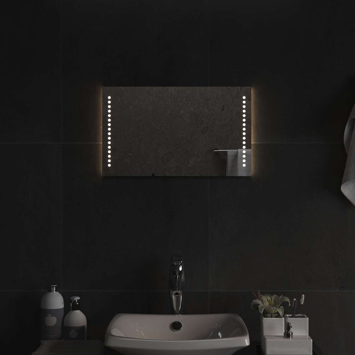 Oglindă de baie cu LED Transparent 50 x 30 cm sticlă securizată WALTI