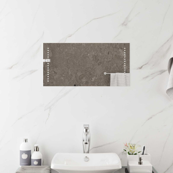 Oglindă de baie cu LED Transparent 60 x 30 cm sticlă securizată WALTI