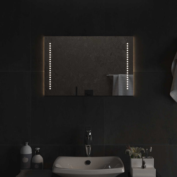Oglindă de baie cu LED Transparent 60 x 40 cm sticlă securizată WALTI