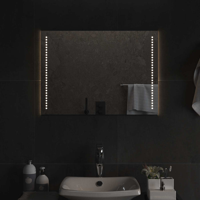 Oglindă de baie cu LED Transparent 70 x 50 cm sticlă securizată WALTI