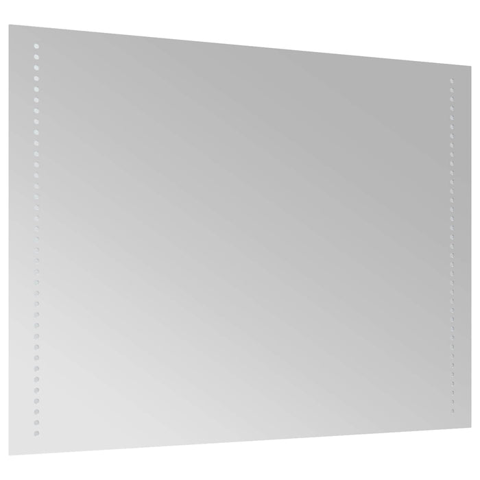 Oglindă de baie cu LED Transparent 80 x 60 cm sticlă securizată WALTI