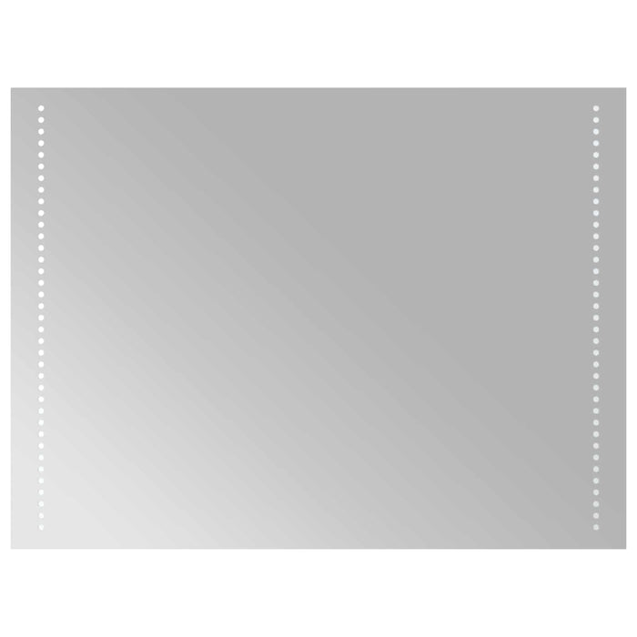 Oglindă de baie cu LED Transparent 80 x 60 cm sticlă securizată WALTI
