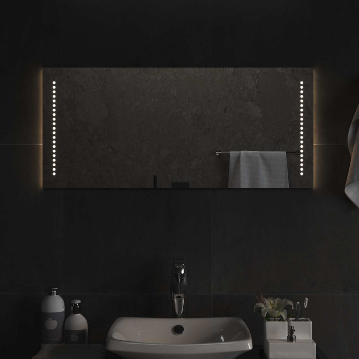 Oglindă de baie cu LED Transparent 90 x 40 cm sticlă securizată - WALTI WALTI