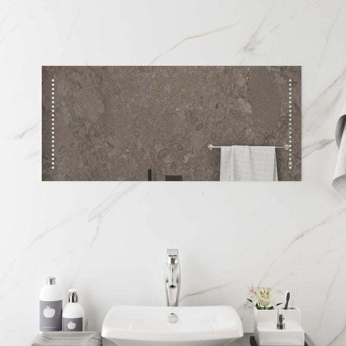 Oglindă de baie cu LED Transparent 90 x 40 cm sticlă securizată - WALTI WALTI