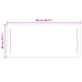 Oglindă de baie cu LED Transparent 90 x 40 cm sticlă securizată - WALTI WALTI