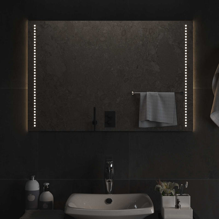 Oglindă de baie cu LED Transparent 90 x 60 cm sticlă securizată - WALTI WALTI