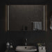Oglindă de baie cu LED Transparent 90 x 60 cm sticlă securizată - WALTI WALTI