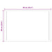 Oglindă de baie cu LED Transparent 90 x 60 cm sticlă securizată - WALTI WALTI