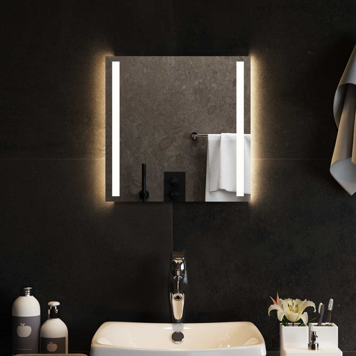 Oglindă de baie cu LED Transparent 40 x 40 cm sticlă securizată WALTI