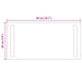 Oglindă de baie cu LED Transparent 40 x 20 cm sticlă securizată - WALTI WALTI