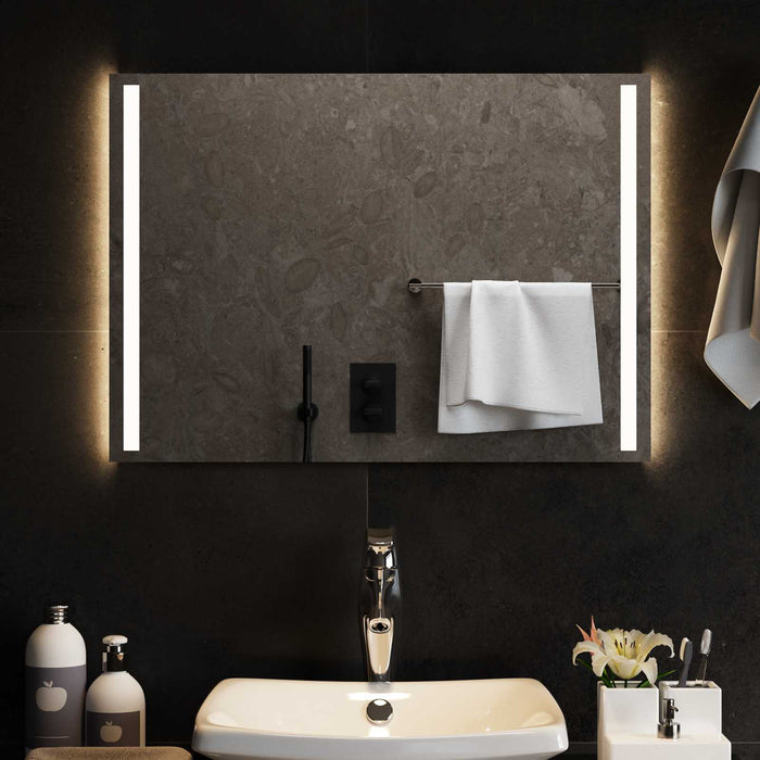 Oglindă de baie cu LED Transparent 70 x 50 cm sticlă securizată WALTI