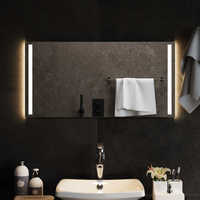 Oglindă de baie cu LED Transparent 80 x 40 cm sticlă securizată WALTI