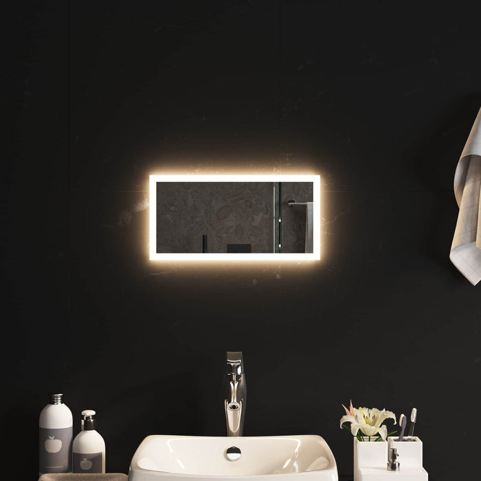 Oglindă de baie cu LED Transparent 40 x 20 cm sticlă securizată WALTI
