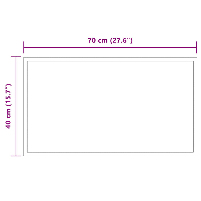 Oglindă de baie cu LED Transparent 70 x 40 cm sticlă securizată WALTI