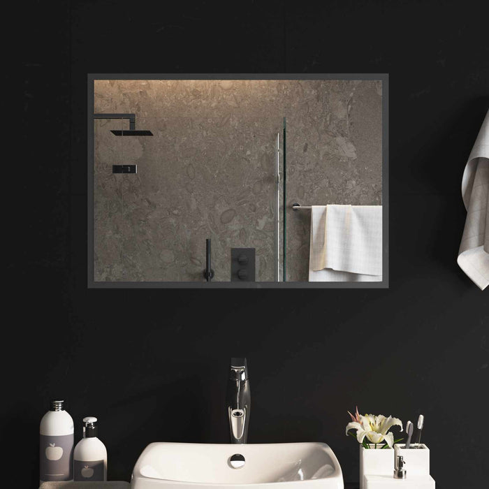 Oglindă de baie cu LED Transparent 70 x 50 cm sticlă securizată WALTI