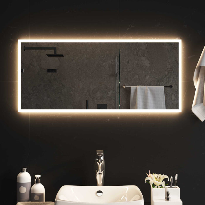 Oglindă de baie cu LED Transparent 90 x 40 cm sticlă securizată WALTI
