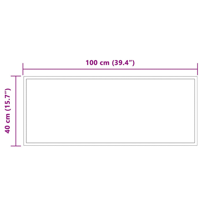 Oglindă de baie cu LED cu oglindă Transparent 100 x 40 cm WALTI