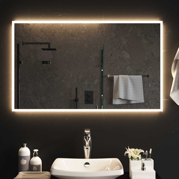 Oglindă de baie cu LED cu oglindă Transparent 100 x 60 cm WALTI