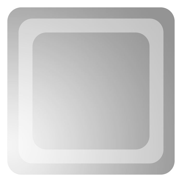 Oglindă de baie cu LED Transparent 30 x 30 cm sticlă securizată WALTI
