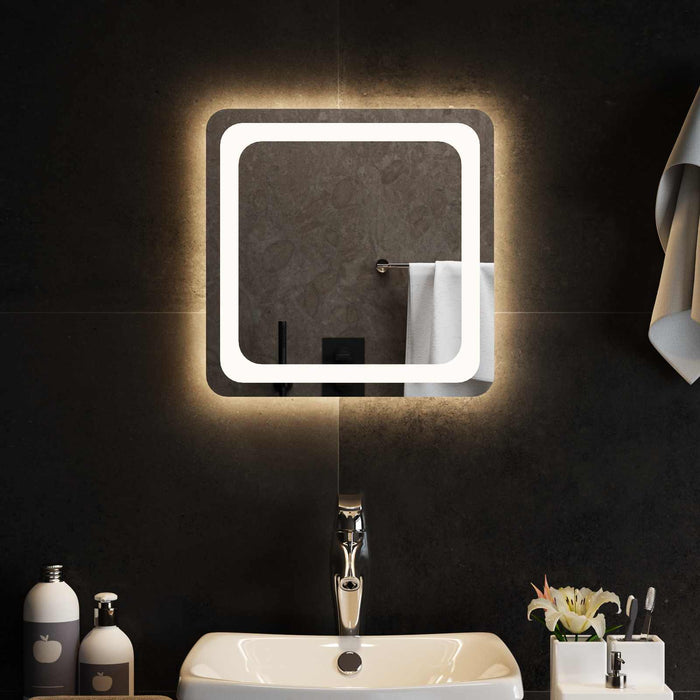 Oglindă de baie cu LED Transparent 40 x 40 cm sticlă securizată WALTI