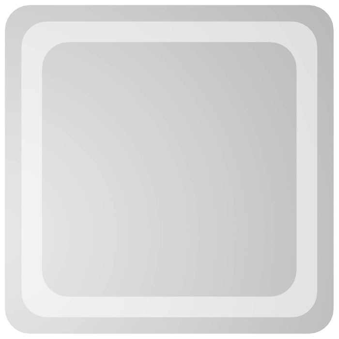 Oglindă de baie cu LED Transparent 40 x 40 cm sticlă securizată WALTI