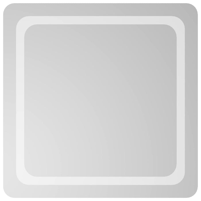 Oglindă de baie cu LED Transparent 60 x 60 cm sticlă securizată WALTI