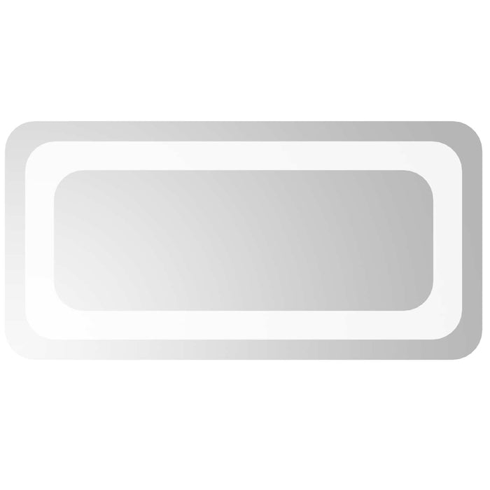 Oglindă de baie cu LED Transparent 40 x 20 cm sticlă securizată WALTI