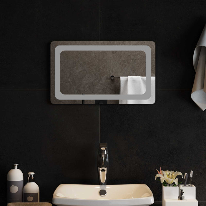 Oglindă de baie cu LED Transparent 50 x 30 cm sticlă securizată WALTI