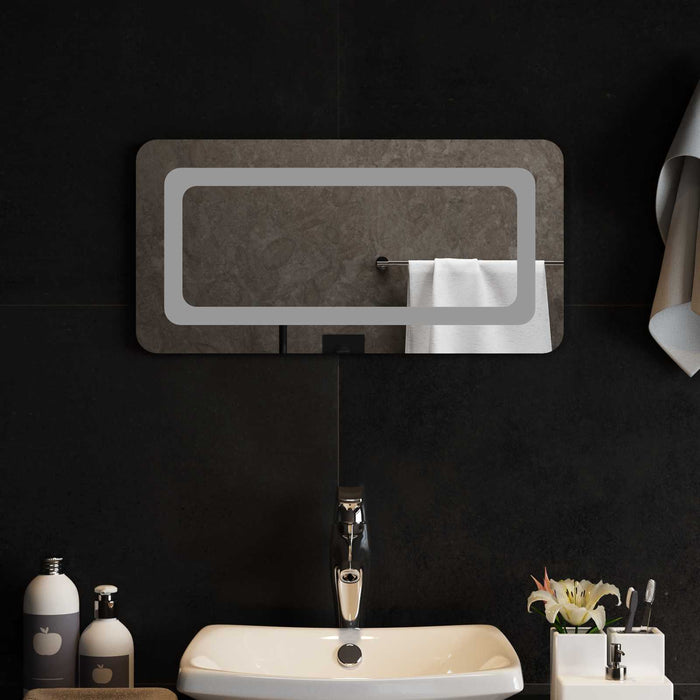 Oglindă de baie cu LED Transparent 60 x 30 cm sticlă securizată WALTI