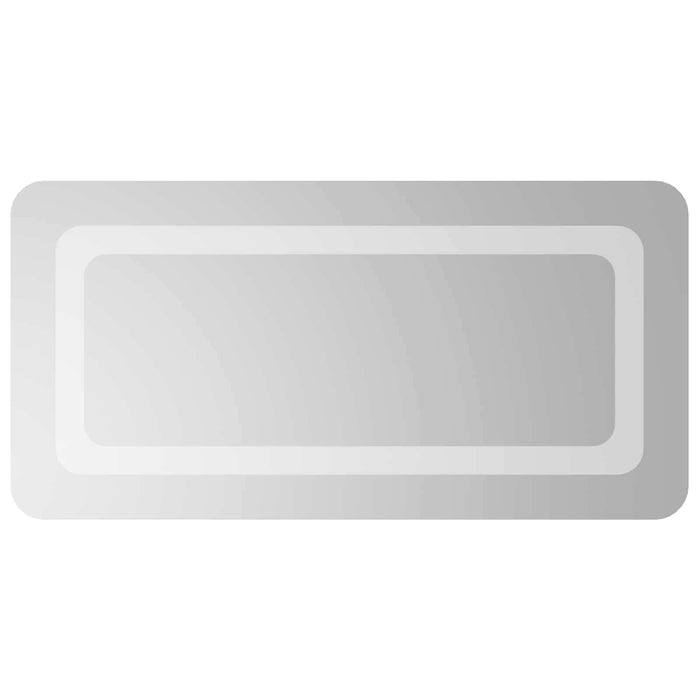Oglindă de baie cu LED Transparent 60 x 30 cm sticlă securizată WALTI