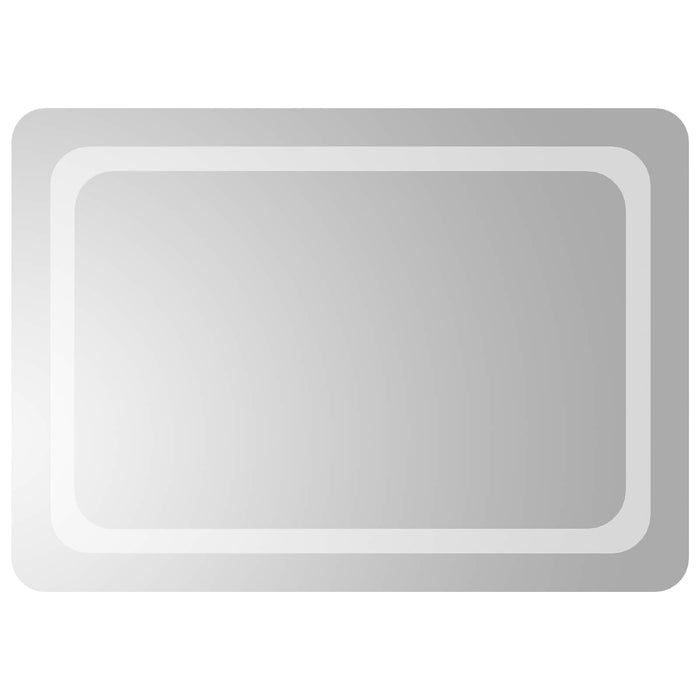 Oglindă de baie cu LED Transparent 70 x 50 cm sticlă securizată WALTI