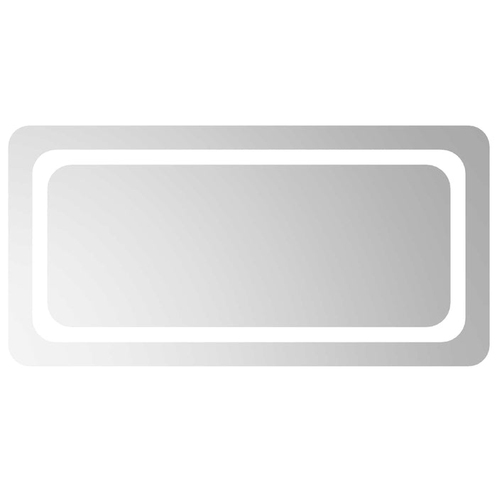 Oglindă de baie cu LED Transparent 80 x 40 cm sticlă securizată WALTI