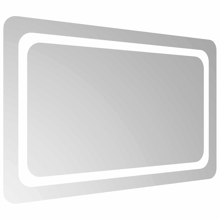 Oglindă de baie cu LED Transparent 80 x 50 cm sticlă securizată WALTI