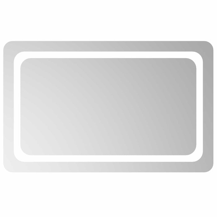 Oglindă de baie cu LED Transparent 80 x 50 cm sticlă securizată WALTI