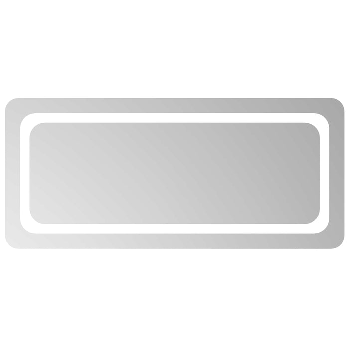 Oglindă de baie cu LED Transparent 90 x 40 cm sticlă securizată WALTI
