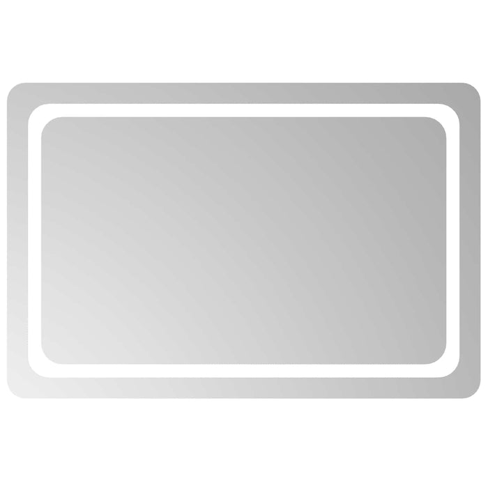 Oglindă de baie cu LED Transparent 90 x 60 cm sticlă securizată WALTI
