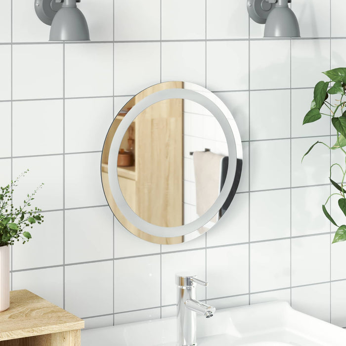 Oglindă de baie cu LED Transparent Ø 40 cm sticlă securizată WALTI