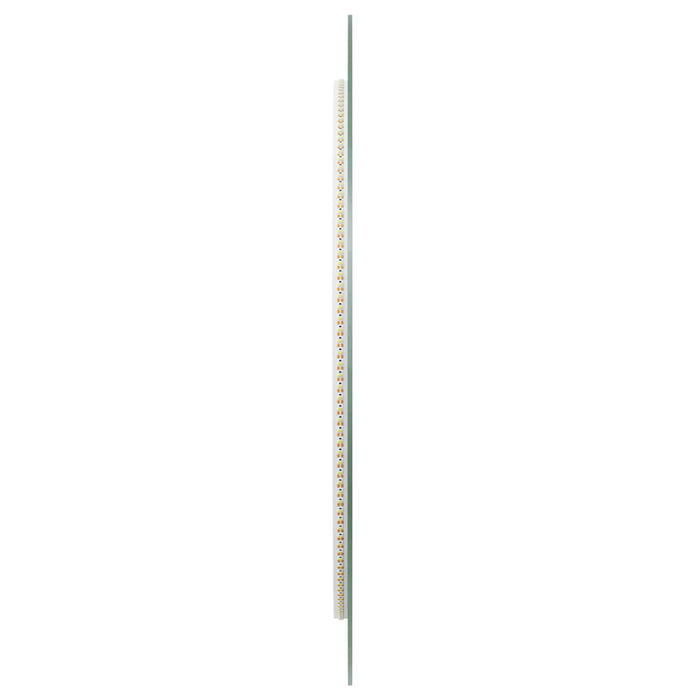 Oglindă de baie cu LED Transparent Ø 60 cm sticlă securizată WALTI