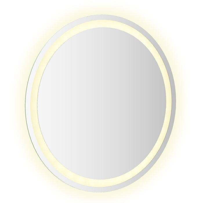 Oglindă de baie cu LED Transparent Ø 60 cm sticlă securizată WALTI