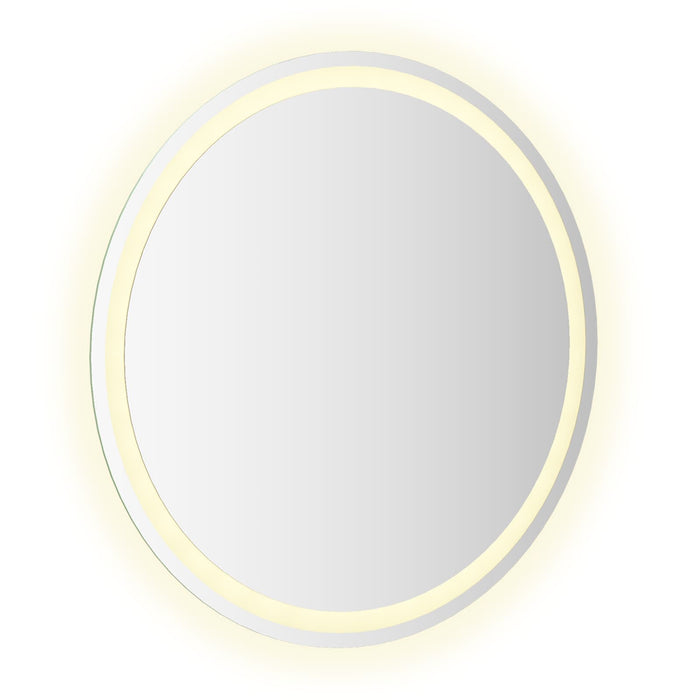 Oglindă de baie cu LED Transparent Ø 70 cm sticlă securizată WALTI
