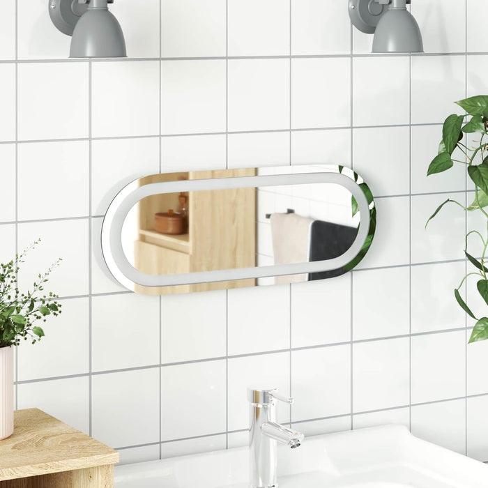 Oglindă de baie cu LED Transparent 40 x 15 cm sticlă securizată - WALTI WALTI