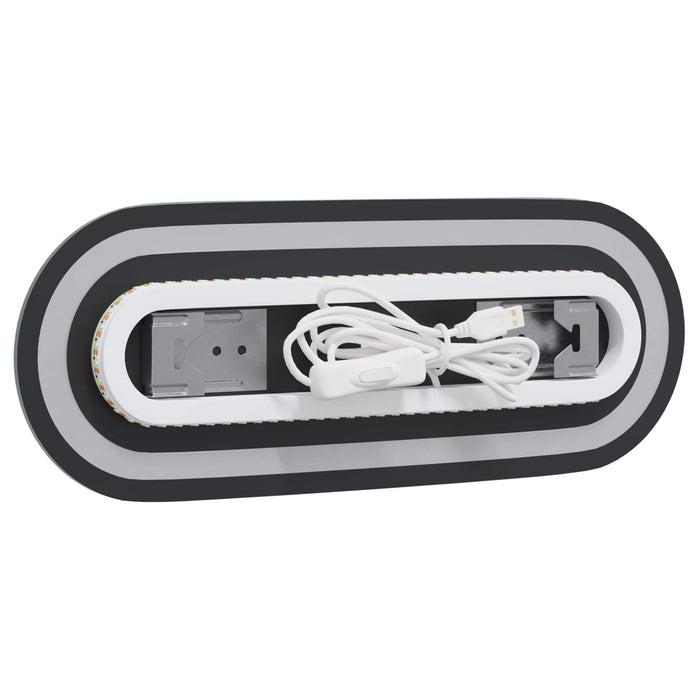Oglindă de baie cu LED Transparent 40 x 15 cm sticlă securizată - WALTI WALTI