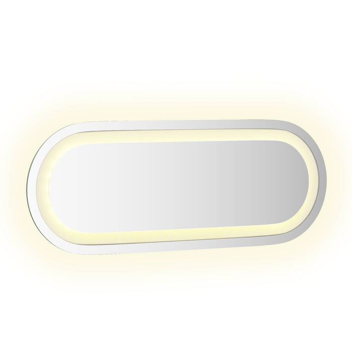 Oglindă de baie cu LED Transparent 40 x 15 cm sticlă securizată - WALTI WALTI