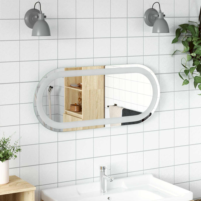 Oglindă de baie cu LED Transparent 70 x 30 cm sticlă securizată WALTI
