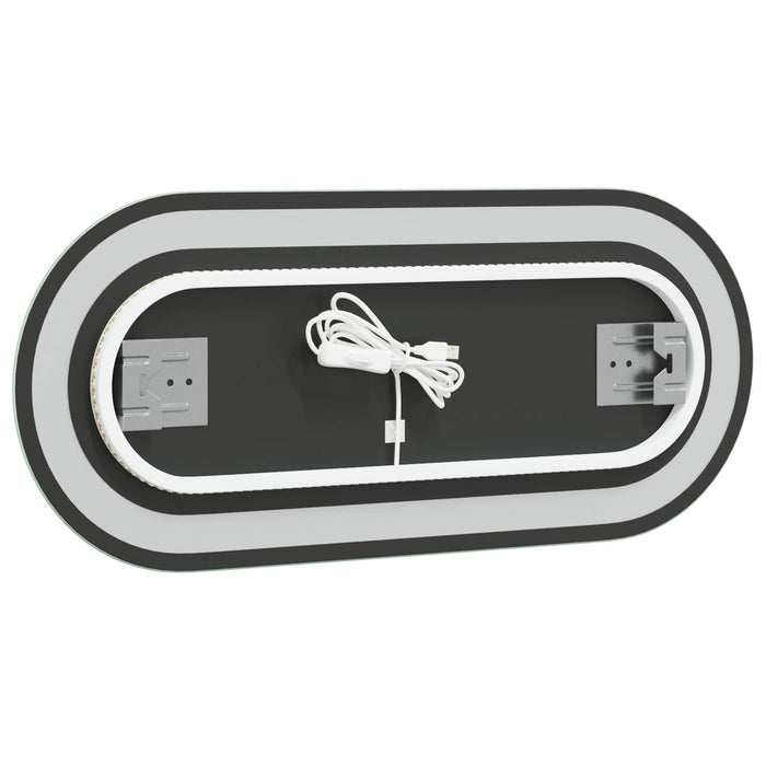 Oglindă de baie cu LED Transparent 70 x 30 cm sticlă securizată WALTI