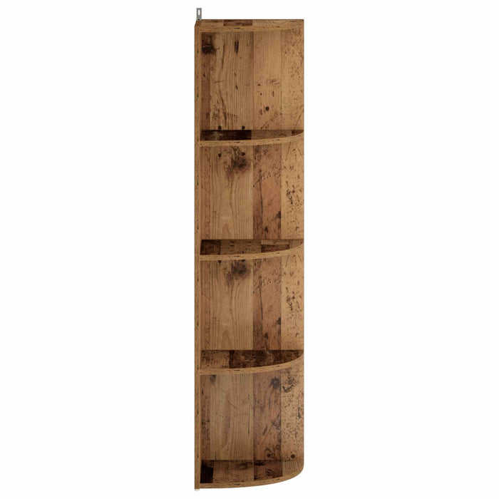 Raft de colț 4 niveluri 31,5 x 31 x 130 cm Lemn prelucrat WALTI